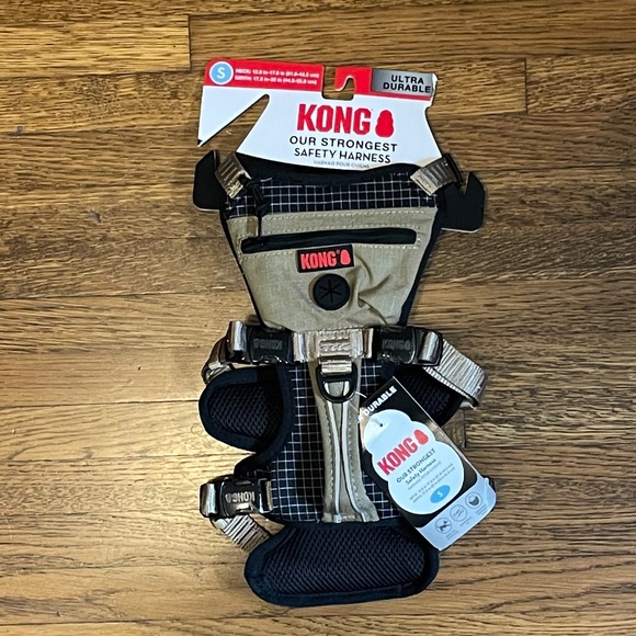 NWT KONG DOG SAFETY TAN ZIPPER POUCH HARNESS - Picture 11 of 11